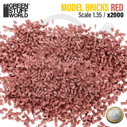 Miniature Bricks - Red 1:35 miniaturowe cegły 2000 szt.
