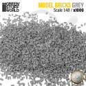 Miniature Bricks - Grey 1:48 miniaturowe cegły 1000 szt.