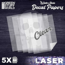 Waterslide Decals - Laser Transparent - papier do druku kalkomanii