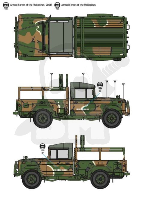 Academy 13551 R.O.K. Army K311A1 1¼ ton utility truck 1:35 Academy 13551 R.O.K. Army K311A1 1¼ ton utility truck 1:35