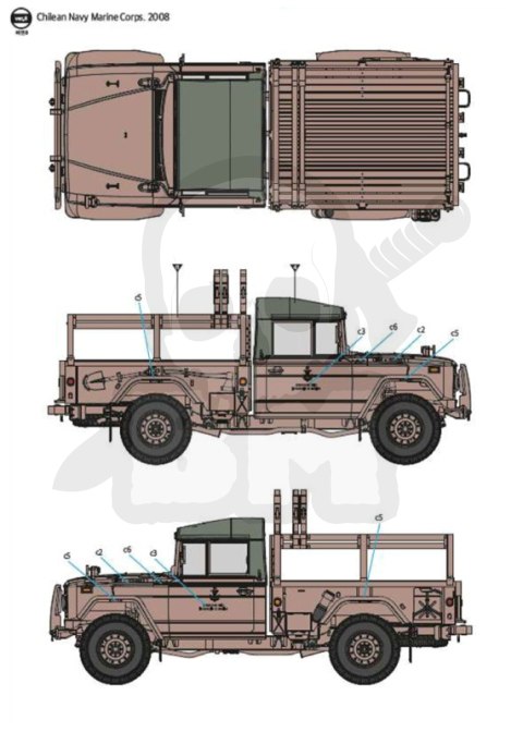 Academy 13551 R.O.K. Army K311A1 1¼ ton utility truck 1:35 Academy 13551 R.O.K. Army K311A1 1¼ ton utility truck 1:35