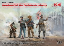 American Civil War Confederate Infantry 4 figures 1:35