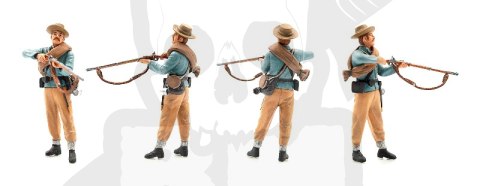 American Civil War Confederate Infantry 4 figures 1:35