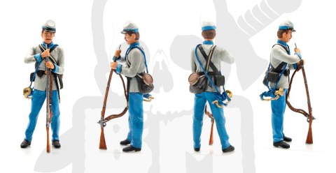 American Civil War Confederate Infantry 4 figures 1:35