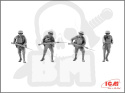 British Infantry in Gas Masks (1917) 4 figures 1:35