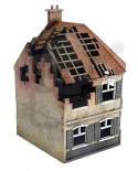 Sarissa - Destroyed Corner Terrace House - Terrain 28mm