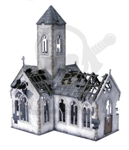 Sarissa - Destroyed Village Church - Terrain 28mm