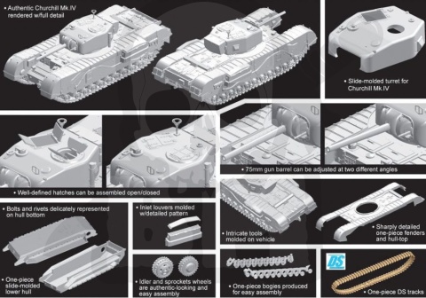 1:72 British Tank Churchill Mk. IV NA 75 1:72 British Tank Churchill Mk. IV NA 75