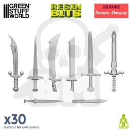 3D printed set - Swords & Daggers - miecze i sztylety 30 szt.