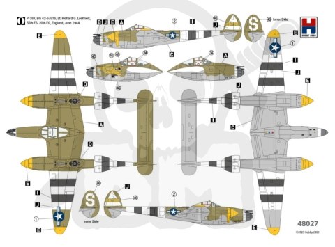 Hobby 2000 48027 P-38J Lightning ETO 1944 1:48 Hobby 2000 48027 P-38J Lightning ETO 1944 1:48
