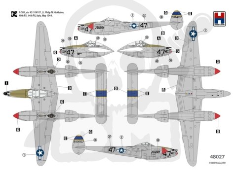 Hobby 2000 48027 P-38J Lightning ETO 1944 1:48 Hobby 2000 48027 P-38J Lightning ETO 1944 1:48