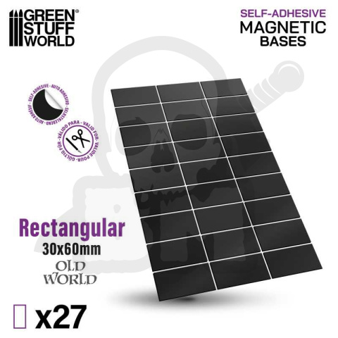 Rectangular Magnetic Sheet SELF-ADHESIVE - 30x60mm