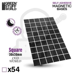 Naklejki magnetyczne pod podstawki kwadratowe 30x30mm