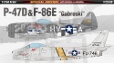 Academy 12530 P-47D & F-86E Gabreski 1:72