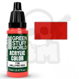 Acrylic Color Paint Maxx Formula Hellfire Red farba akrylowa 17ml