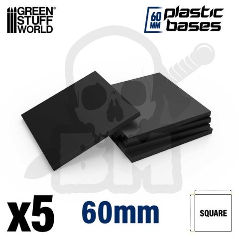 Plastic Bases 60x60 60 mm podstawki pod figurki 5 szt.