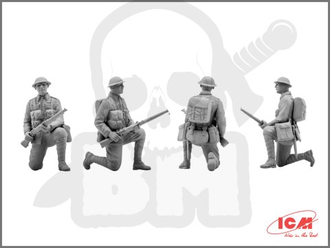 British Infantry (1917-1918) 4 figures 1:35