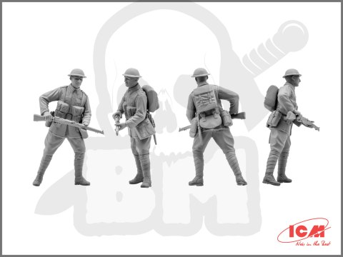 British Infantry (1917-1918) 4 figures 1:35