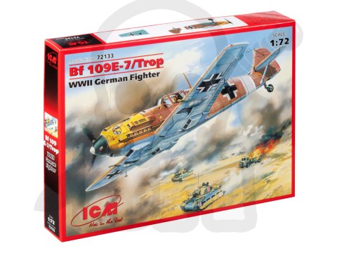 Messerschmitt Bf 109E-7/Trop WWII German Fighter 1:72