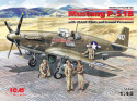 Mustang P-51B with USAAF Pilots and Ground Personnel 1:48