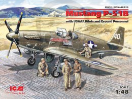 Mustang P-51B with USAAF Pilots and Ground Personnel 1:48