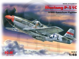 Mustang P-51C WWII American fighter 1:48