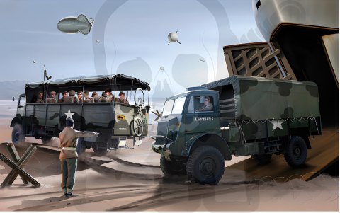 Airfix 03306 Bedford QLD/QLT Trucks 1:76