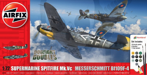 Airfix 50194 Gift Set Supermarine Spitfire Mk.Vc vs Bf109F-4 Dogfight Double 1:72