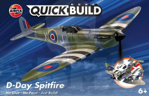 Airfix J6045 Klocki Quickbuild - D-Day Spitfire