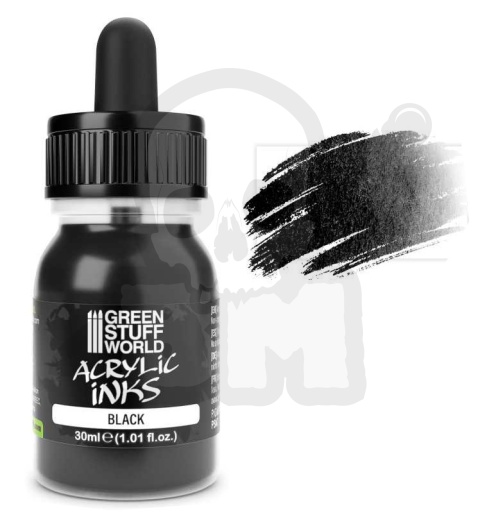 GSW Acrylic Ink Opaque - Black 30ml