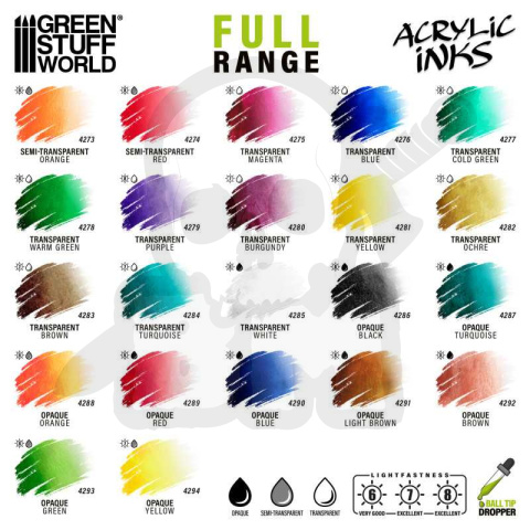 GSW Acrylic Ink Opaque - Blue 30ml