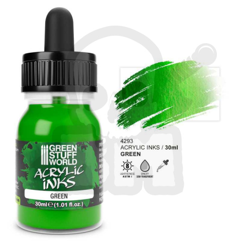 GSW Acrylic Ink Opaque - Green 30ml