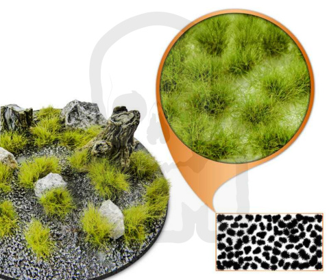 Static Grass Tufts 12mm - Light Green