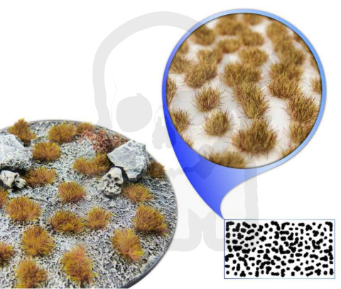 Static Grass Tufts 2mm - Dry Brown