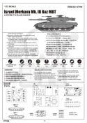 Trumpeter 07104 lsrael Merkava Mk. lll Baz MBT 1:72