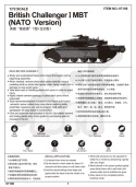 Trumpeter 07106 British Challenger I MBT (NATO Version) 1:72
