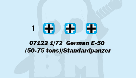 Trumpeter 07123 German E-50 (50-75 tons)/Standardpanzer 1:72