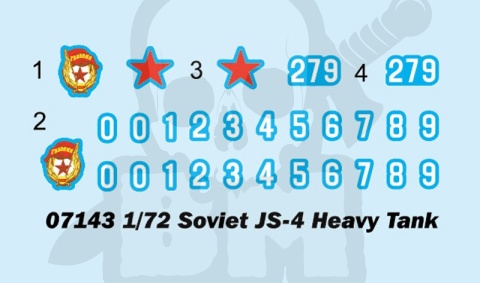 Trumpeter 07143 Soviet IS-4 Heavy Tank 1:72