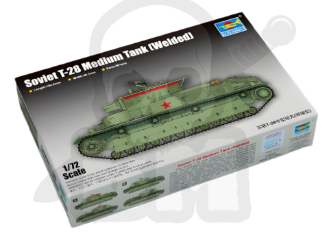 Trumpeter 07150 Soviet T-28 Medium Tank (Welded) 1:72