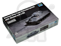 Trumpeter 07161 Czołg KingTiger (Porsche tur)w/105mm kWh L/68 1:72