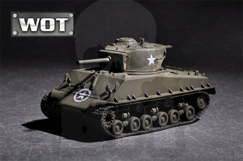 Trumpeter 07168 Czołg US M4A3E8 with 105mm M4 1:72