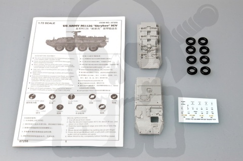 Trumpeter 07255 Stryker Light Armored Vehicle ICV 1:72