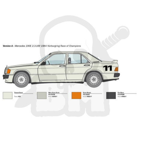 1:24 Mercedes-Benz 190E 2.3 16v 1:24 Mercedes-Benz 190E 2.3 16v