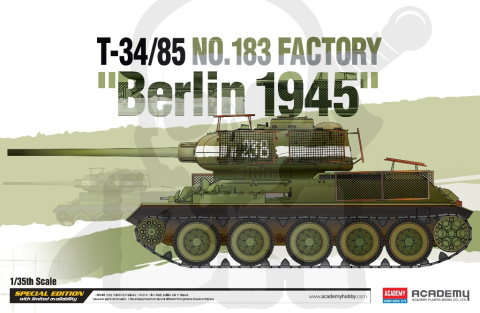 Academy 13295 T-34/85 No.183 Factory Berlin 1945 1:35