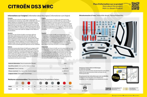 Heller 80758 Citroen DS3 WRC 1:24 Heller 80758 Citroen DS3 WRC 1:24