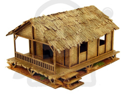 Sarissa - Low Woven Palm-Style Village House - kpl. Terrain 28mm