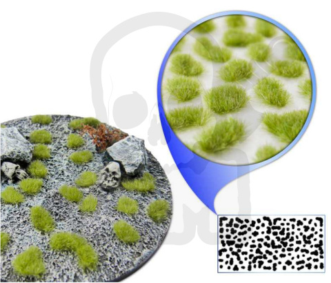 Static Grass Tufts 2mm - Light Green