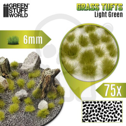Static Grass Tufts 6mm - Light Green