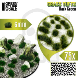 Static Grass Tufts 6mm - Dark Green