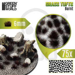 Static Grass Tufts 6mm - Burnt Brown